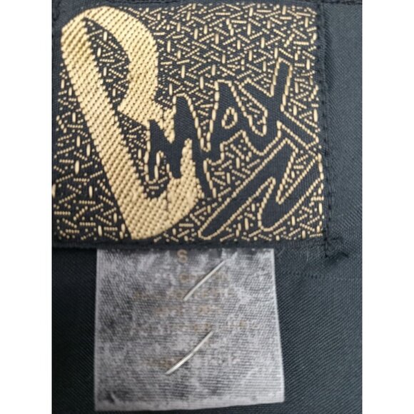 Vintage B Max Women Black Double Breasted Blazer Small Beautiful Design On Slvs - Picture 12 of 14